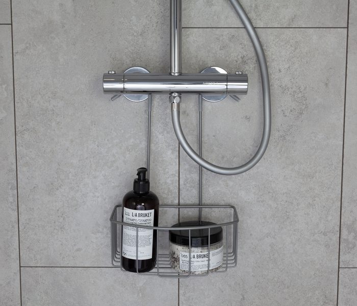 Duschhylla Hängande Mattgrå Geyser